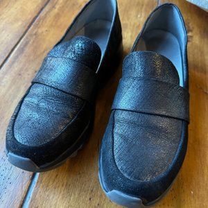 Eileen Fisher Mica Metallic Leather Loafer